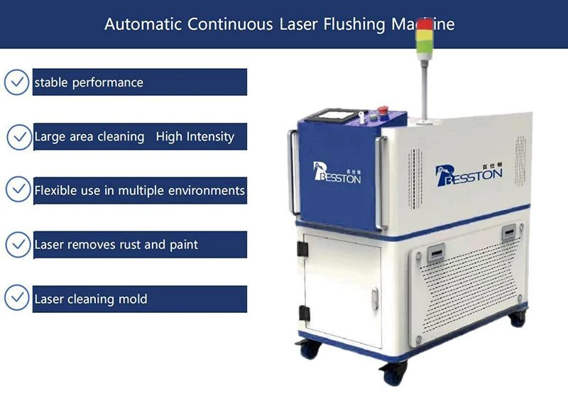 Máquina de limpeza a laser LCC-A-1000W para remoção de tinta